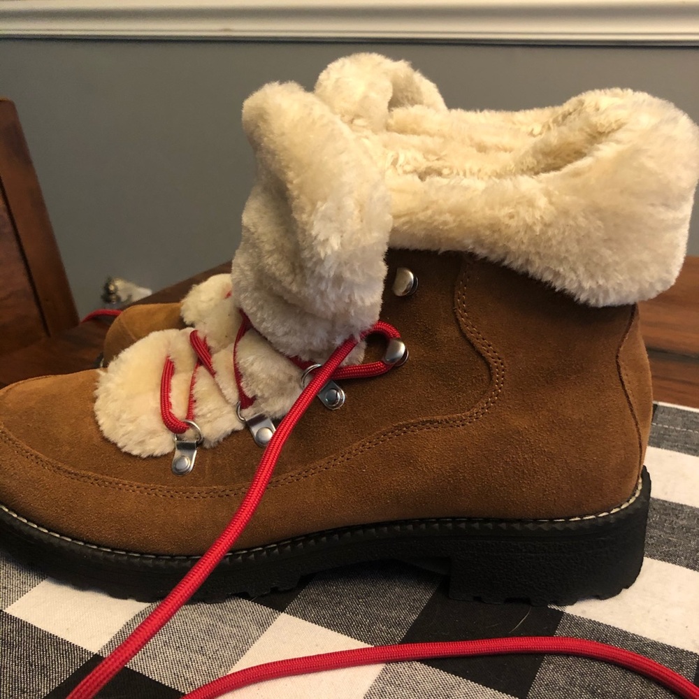 JCrew Fur-trim Boots